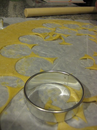 used a cookie cutter for circles