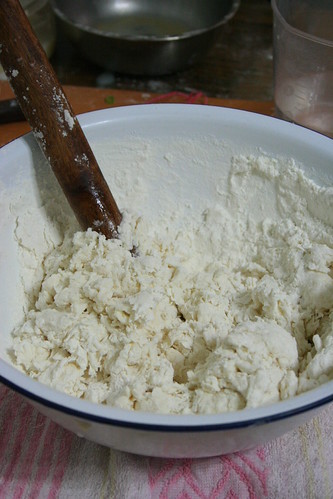 mix flour and water