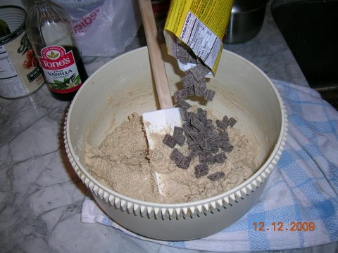 adding the chips