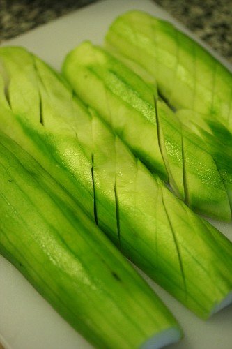 cut sigua loofah squash