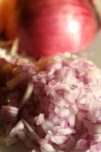 chop onion